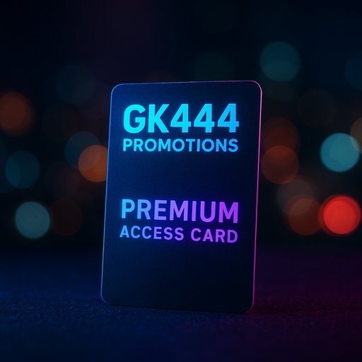 GK444 Promotions প্রিমিয়াম অ্যাক্সেস-কার্ড